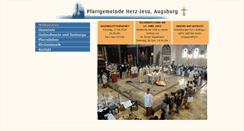 Desktop Screenshot of herzjesu-augsburg.de